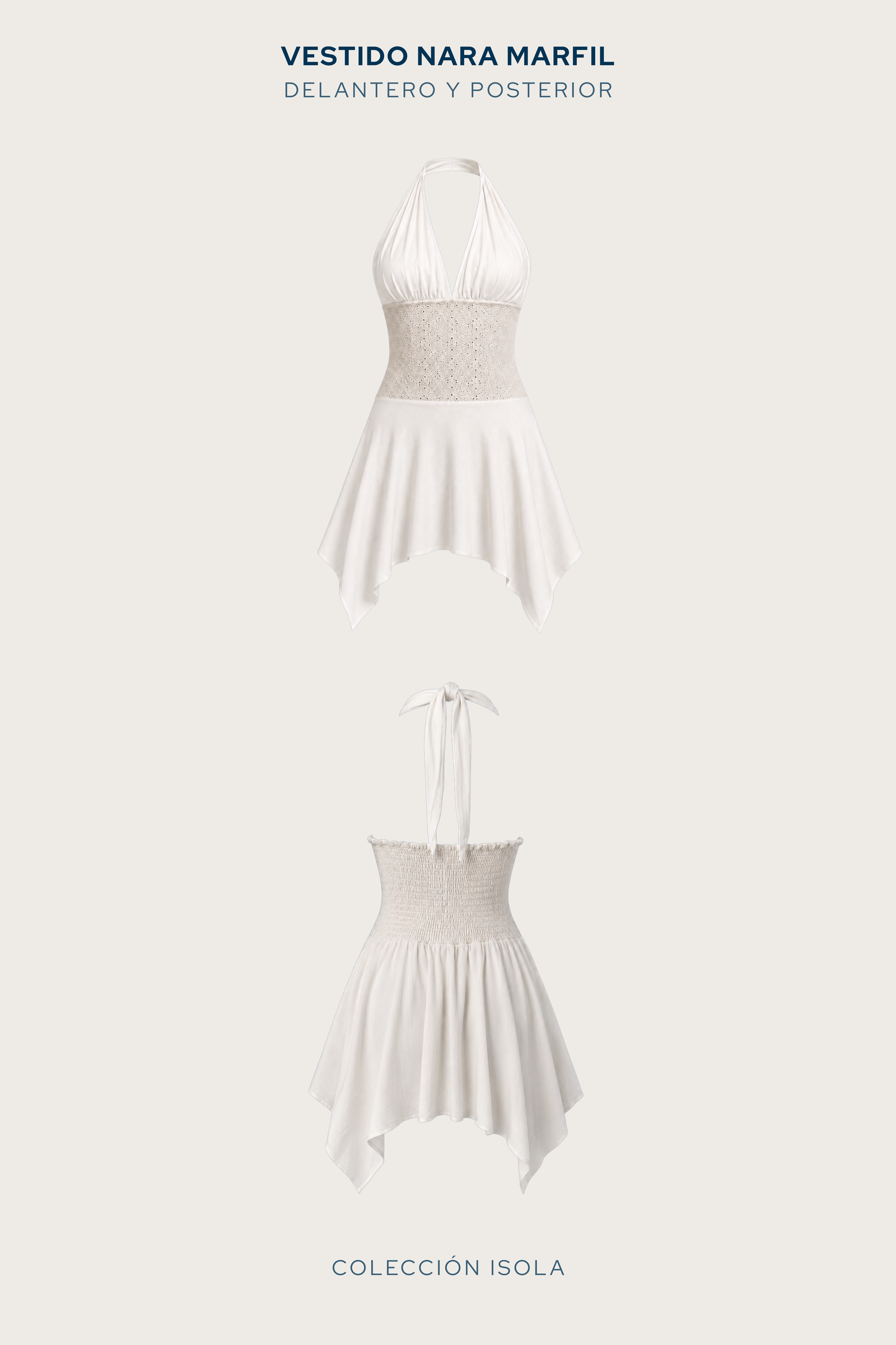 Vestido Nara Marfil - Imagen 4